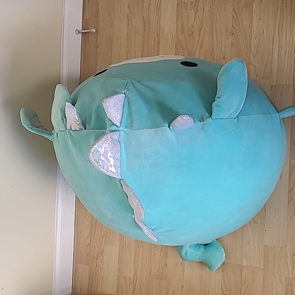 Kellytoy Squishmallows Green Teal Dragon Plush Toy Stuffed Animal 27" Ta… - Picture 10 of 10